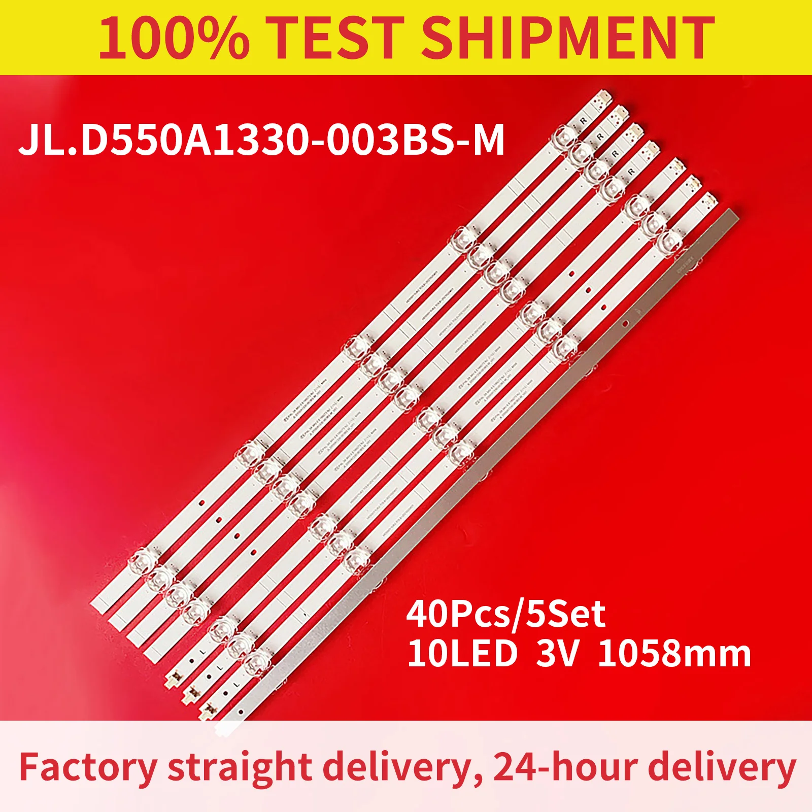 40pcs LED Strip 10 Lamps for 55R6G 55A6G 55R6095G5 55R6070G 55C350KU HD550Y1U62-T0L6 JL.D550A1330-003BS-M_V01 ZD_SSC_D550_4X10
40pcs LED Strip 10 Lamps for 55R6G 55A6G 55R6095G5 55R6070G 55C350KU HD550Y1U62-T0L6 JL.D550A1330-003BS-M_V01 ZD_SSC_D550_4X10