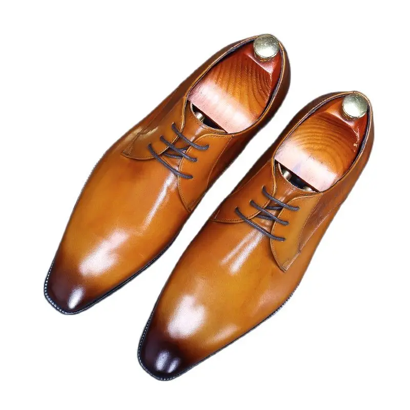 66291 Business Formal Wear Pointed Leather Shoes Men's Genuine Leather Oxford Shoes Cowhide Lining Carving Handmade Men Shoes
66291 Business Formal Wear Pointed Leather Shoes Men's Genuine Leather Oxford Shoes Cowhide Lining Carving Handmade Men Shoes