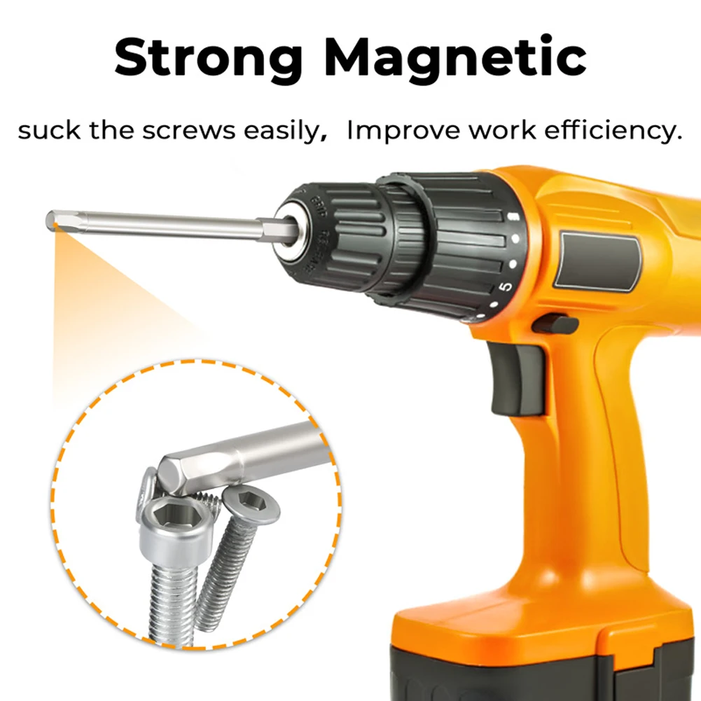 100mm Metric Magnetic Hex Head Wrench Drill Bits Set Hex Screwdriver Hex Key Screwdriver Bits For Electric Drilling Tools Part
100mm Metric Magnetic Hex Head Wrench Drill Bits Set Hex Screwdriver Hex Key Screwdriver Bits For Electric Drilling Tools Part