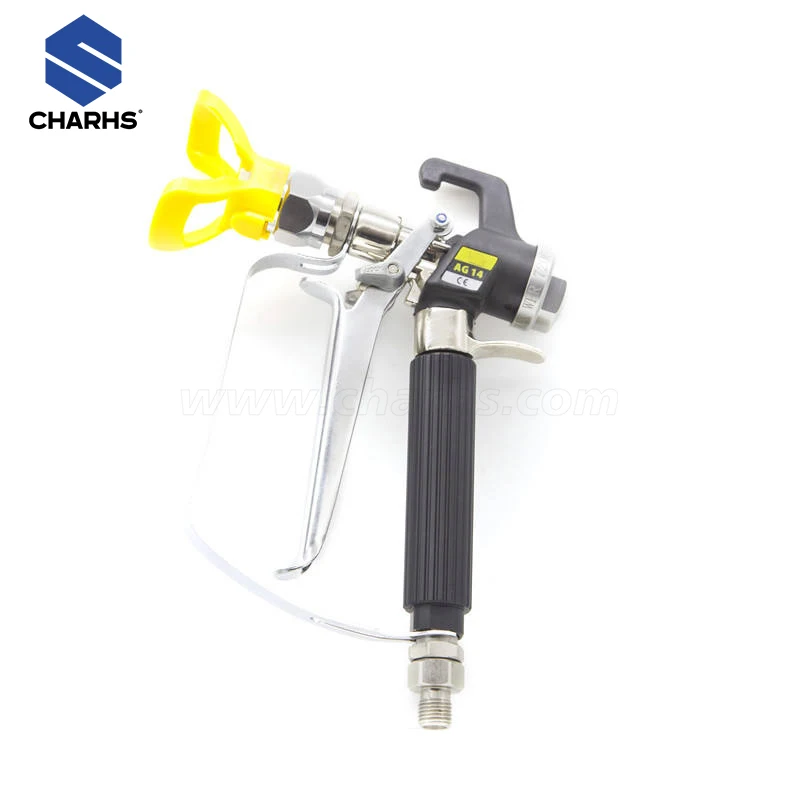 

CHARHS ASG-14 High Pressure AirlessIn-Line Gun Swivel Spray Gun AG14 Tip Guard spray painting for airless spraying machine.