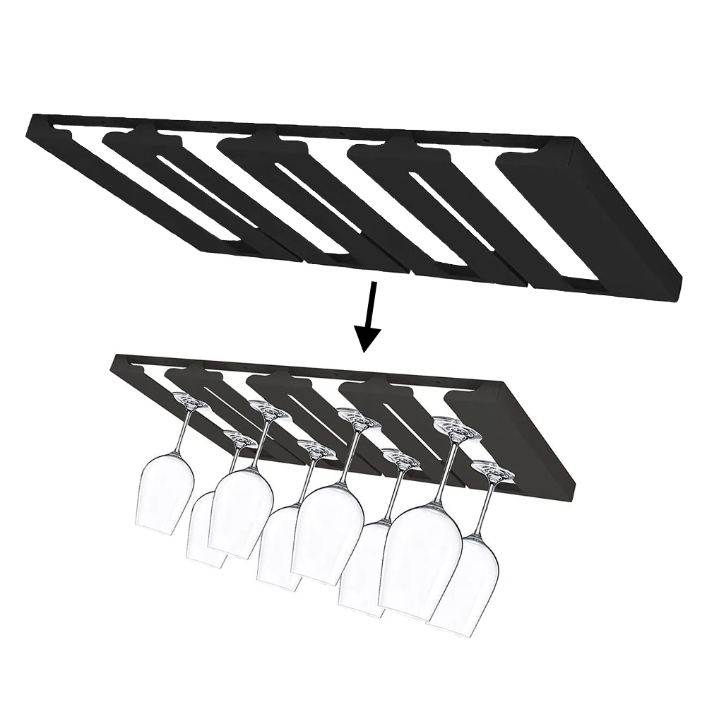 Rack 4 Slots Rows Wine Glass Hanging Rack Under Cabinet Iron Wine Stemware Glass Cup Storage Holder Rack for Kitchen Bar Pub
Rack 4 Slots Rows Wine Glass Hanging Rack Under Cabinet Iron Wine Stemware Glass Cup Storage Holder Rack for Kitchen Bar Pub