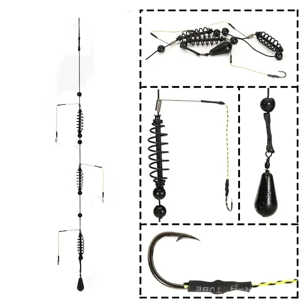 Fishing Hook Artificial Lure Bait Cage Set Carp Fishing Feeder Bait Holder with Fishing Spring Catfish Carp Fishing Kit 15-40g
Fishing Hook Artificial Lure Bait Cage Set Carp Fishing Feeder Bait Holder with Fishing Spring Catfish Carp Fishing Kit 15-40g