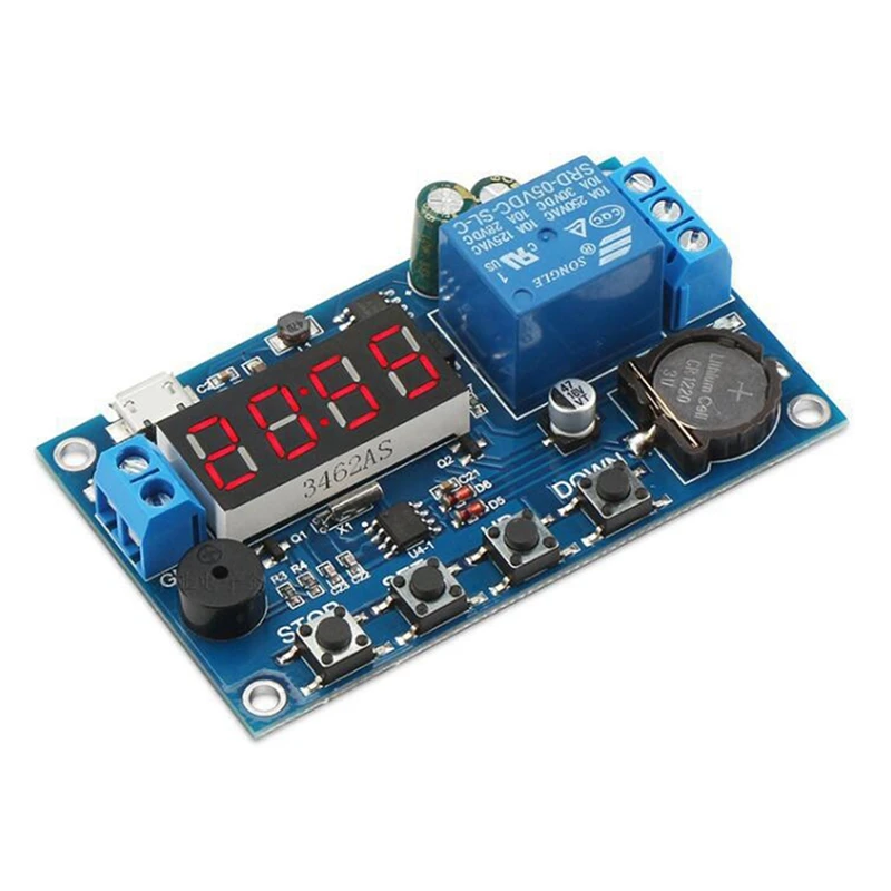 

DC 5V Real Time Delay Timer Relay Module Switch Control Clock Synchronization Multiple Mode Control Wiring Diagram