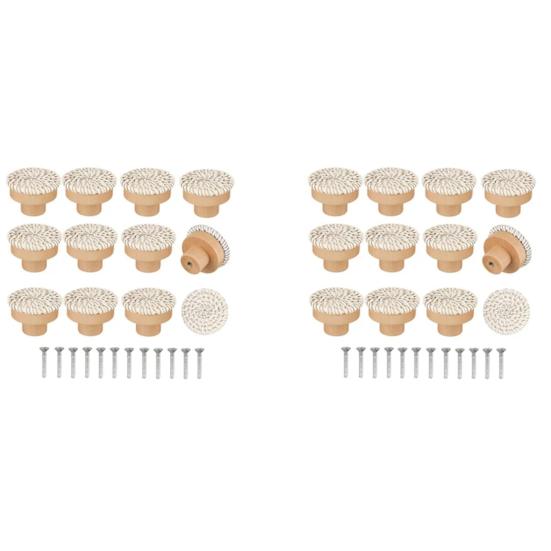 Ротанговые ручки для комода в стиле бохо, круглые деревянные ручки для ящиков, ручная работа, искусственные и винты для мебели в стиле бохо, бежевые ручки, 24 шт. 
Ротанговые ручки для комода в стиле бохо, круглые деревянные ручки для ящиков, ручная работа, искусственные и винты для мебели в стиле бохо, бежевые ручки, 24 шт.