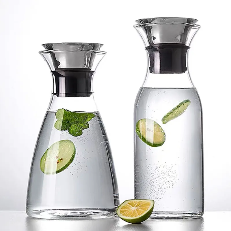 1/1.5L High Borosilicate Glass Cold Hot Kettle Water Bottle Glass Container Bottle Restaurant Home Lemon Juice Tea Milk Kettle
1/1.5L High Borosilicate Glass Cold Hot Kettle Water Bottle Glass Container Bottle Restaurant Home Lemon Juice Tea Milk Kettle