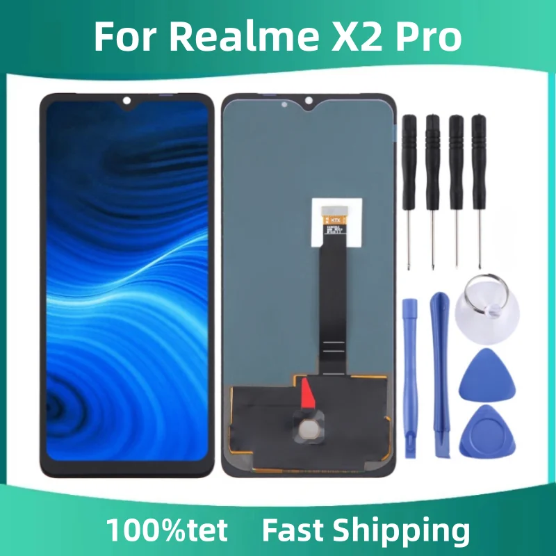 OLED LCD Screen 6.5" For Realme X2 Pro RMX1931 with Digitizer Full Assembly Display Phone Touch Screen Repair Replacement Part
OLED LCD Screen 6.5" For Realme X2 Pro RMX1931 with Digitizer Full Assembly Display Phone Touch Screen Repair Replacement Part