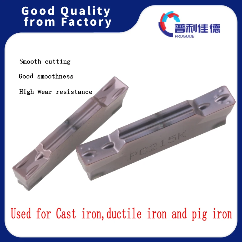 

PROGUIDE MGMN200 250 -G MGMN300 400 500-M PC215K CNC Metal Lathe Cutting Tools Grooving Blades Carbide Insert For P-type Steel