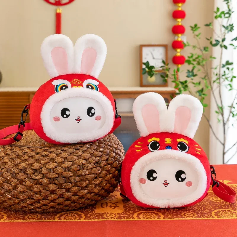 2023 Rabbit Year Mascot Chinese New Year Awaken Lion Bag Tiger Head Rabbit Plush Bag Doll Cute Kids Child Shoulder Crossbody Bag
2023 Rabbit Year Mascot Chinese New Year Awaken Lion Bag Tiger Head Rabbit Plush Bag Doll Cute Kids Child Shoulder Crossbody Bag