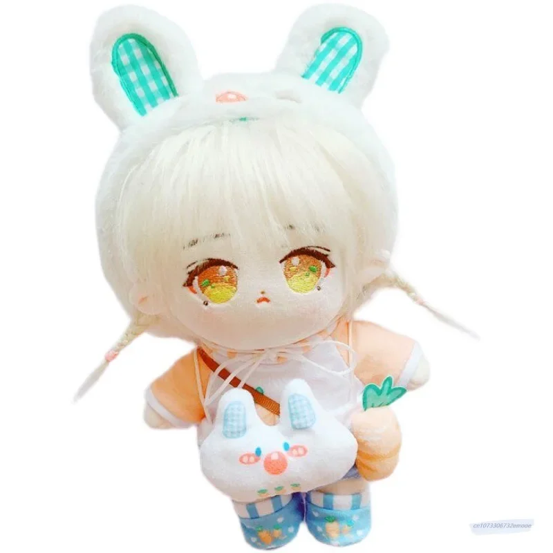 

NEW 20cm Baby Doll clothes Plush Doll's rabbit rompers suit Toy Dolls Accessories our generation Korea Kpop EXO idol Dolls