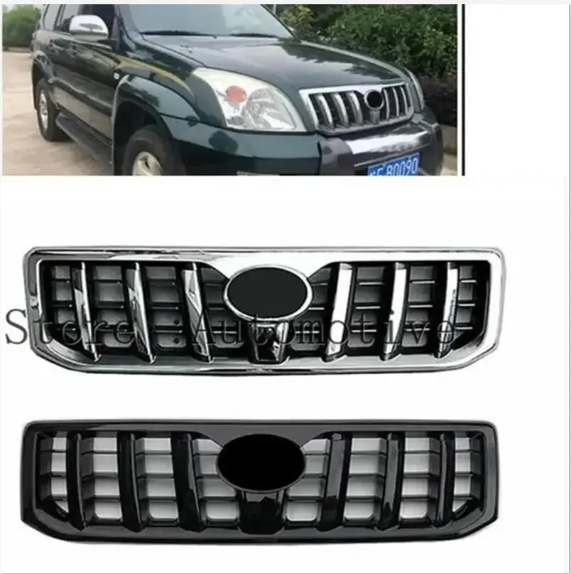 

For Toyota Prado FJ120 2003-2009 ABS Plating Front Grill Grille Modified