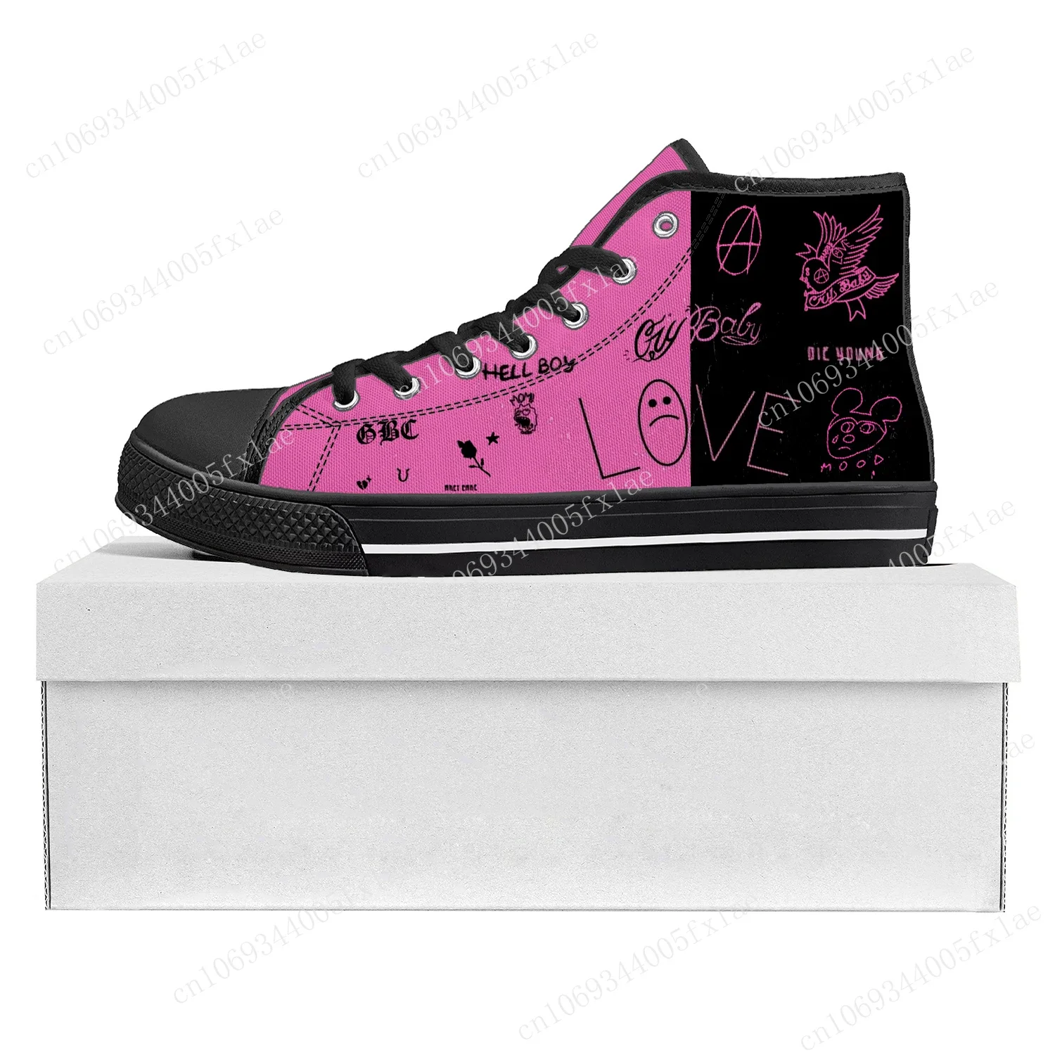 Hot Hip Hop Rapper Lil Peep High Top High Quality Sneakers Mens Womens Teenager Canvas Sneaker Casual Couple Shoes Custom Shoe 
Hot Hip Hop Rapper Lil Peep High Top High Quality Sneakers Mens Womens Teenager Canvas Sneaker Casual Couple Shoes Custom Shoe