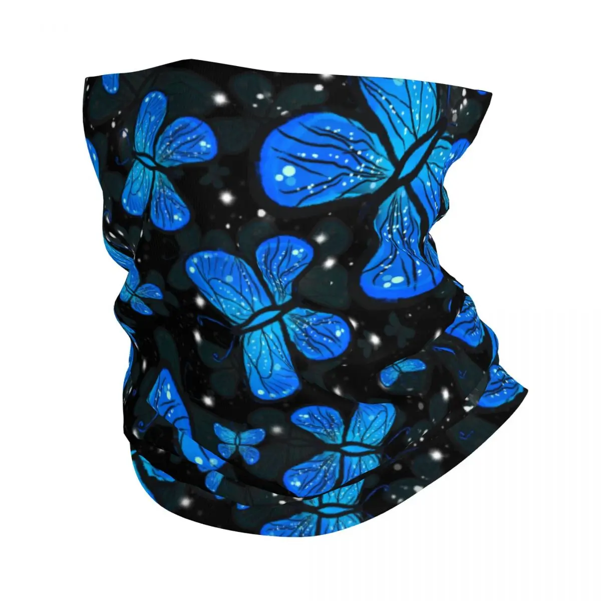 

Голубая бабочка красочная бандана Шея Гетры с принтом Балаклава маска Шарф головной убор для рыбалки для мужчин женщин взрослых все сезоны