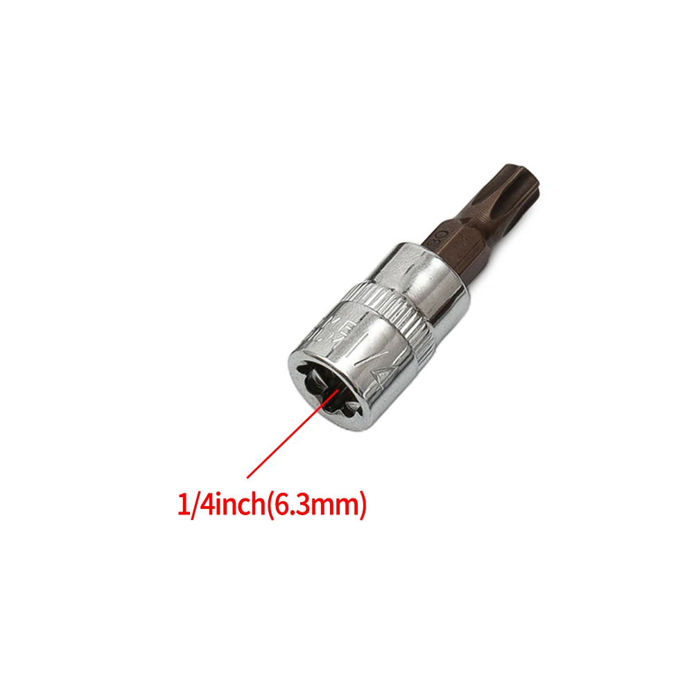 Торцевые ключи Torx, комплект наконечников для отвертки, из хромованадиевой стали, 1/4 дюйма
Торцевые ключи Torx, комплект наконечников для отвертки, из хромованадиевой стали, 1/4 дюйма