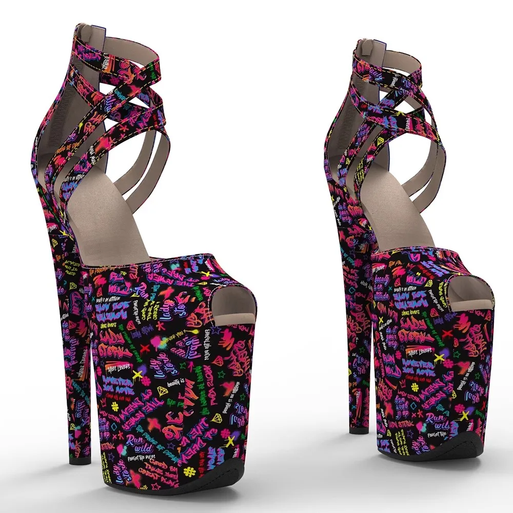 20CM/8inches PU Upper Plating Platform Sexy High Heels Sandals Pole Dance Shoes 004
20CM/8inches PU Upper Plating Platform Sexy High Heels Sandals Pole Dance Shoes 004