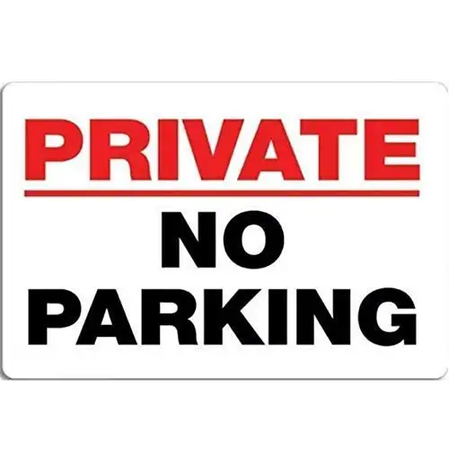 

Retro Metal Aluminum Sign Private Property No Parking Outdoor Garage Street Home Bar Club Retaurant Wall Decor Signs 12X8 Inch