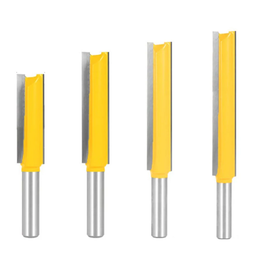 4pcs 8mm Shank 1/2 Edged Carbide Extra Long Straight Router Bit Woodworking Milling Cutter For Cutting Woodworking Tools
4pcs 8mm Shank 1/2 Edged Carbide Extra Long Straight Router Bit Woodworking Milling Cutter For Cutting Woodworking Tools