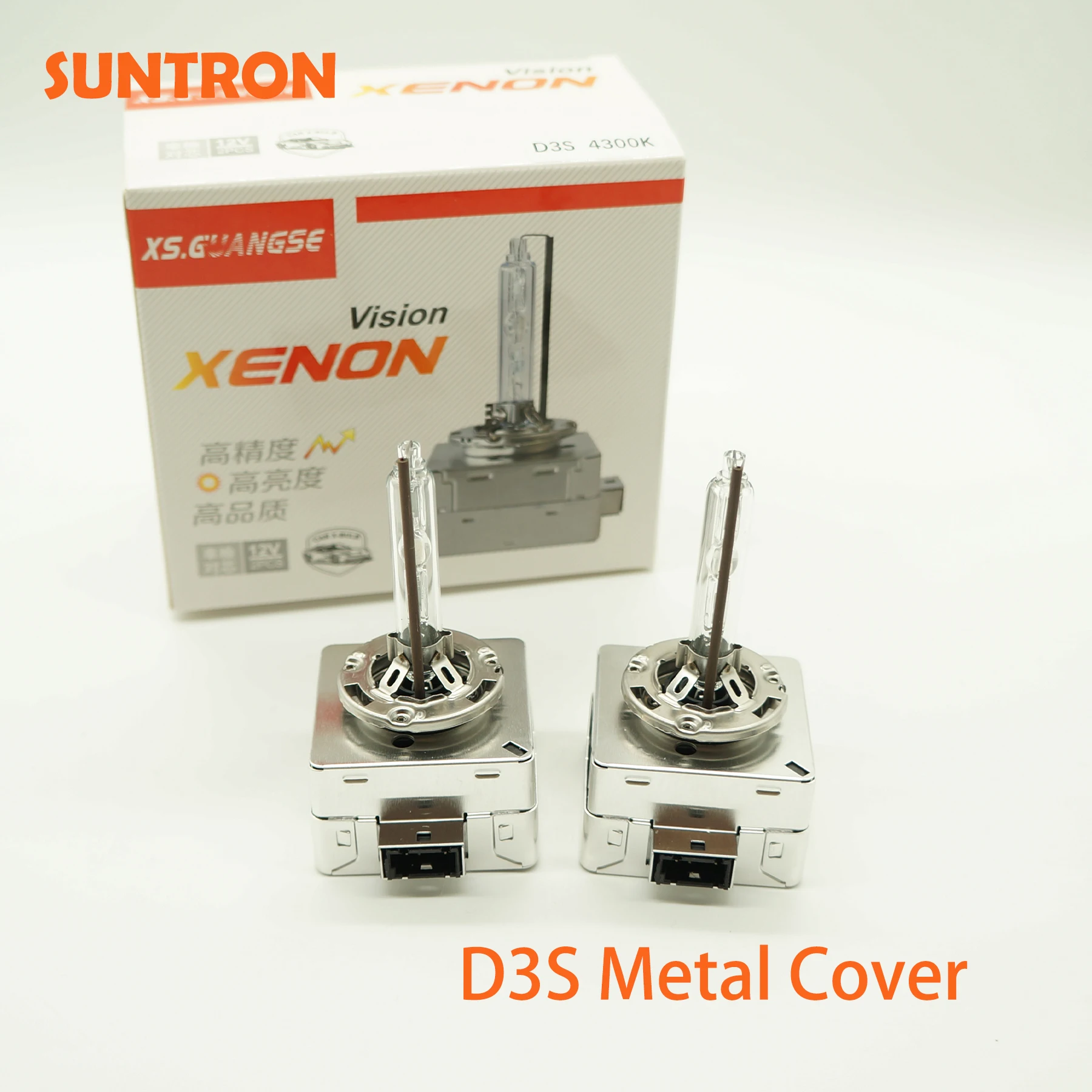 

Suntron D3S D3R Metal Cover HID Bulb E4 Certification Car Headlight Bulbs Xenon 4200K 5000K 6000K 8000K