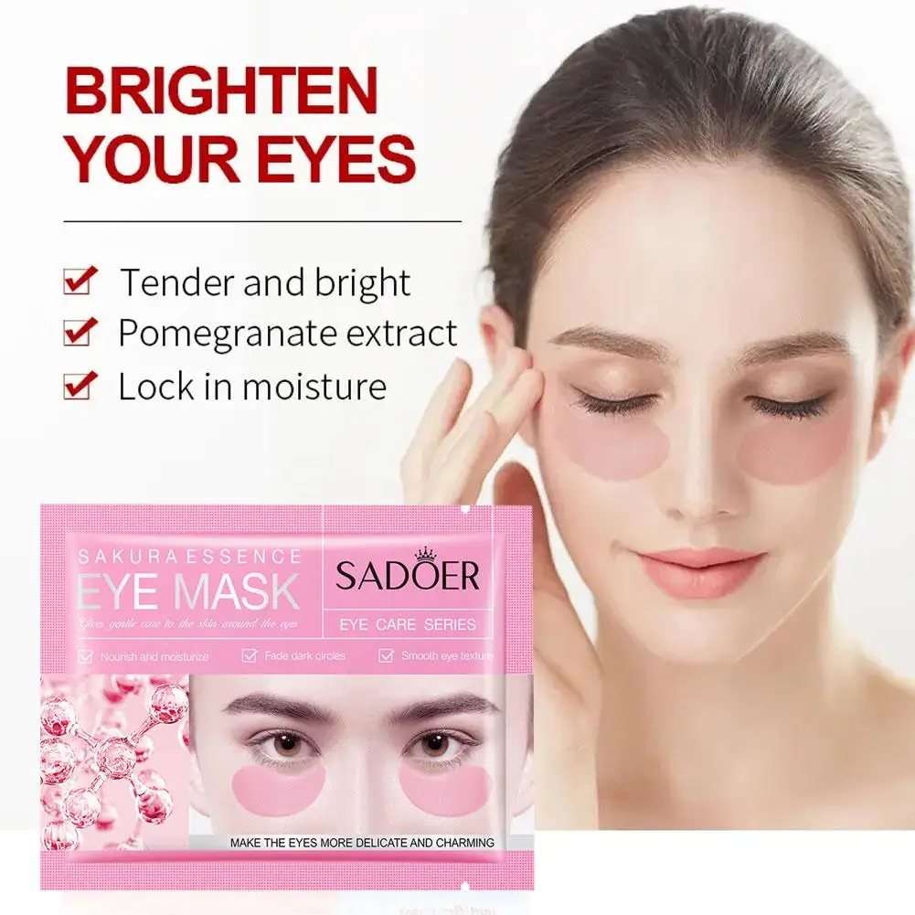 

Collagen Eye Mask Anti-Wrinkle Eye Patches Fade Fine Care Brighten Bag Circle Dark Lines Anti-Puffiness Skin Remove Moistur Q8S4