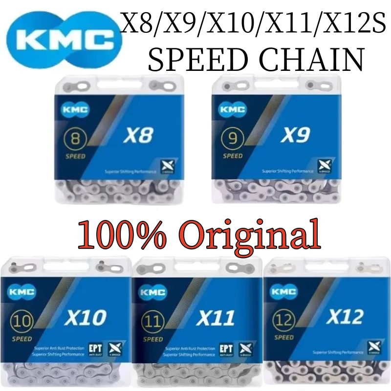 Велосипедная цепь KMC X8 X9 X10 X11 X12, цепь для дорожного горного велосипеда 8 9 10 11 12 Скоростей 116 118 126L, велосипедные цепи для Shimano Sram, велосипедные детали
Велосипедная цепь KMC X8 X9 X10 X11 X12, цепь для дорожного горного велосипеда 8 9 10 11 12 Скоростей 116 118 126L, велосипедные цепи для Shimano Sram, велосипедные детали