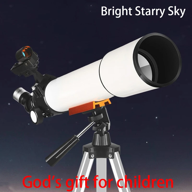 

HD Professional Astronomical Telescope 500MM Focal Length Monocular Red Dot Detector Kids Binoculars Take Photo of Moon Jupiter