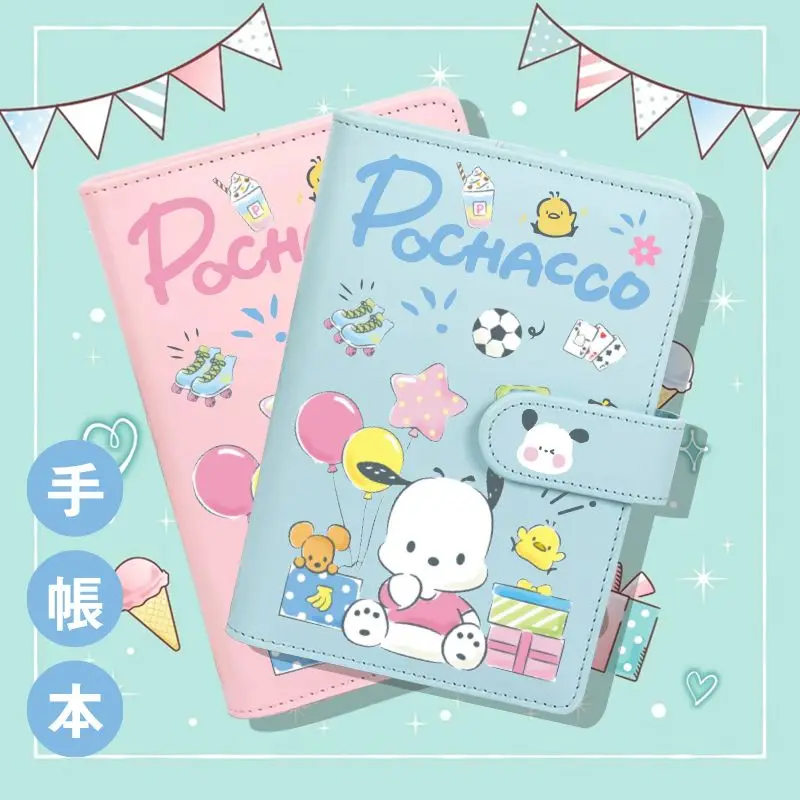 

Animation Sanrio Pachacco Kawaii Notebook Kuromi Cartoon Cute Girl Handbook High-Looking Ins Style Student Diary Children's Gift