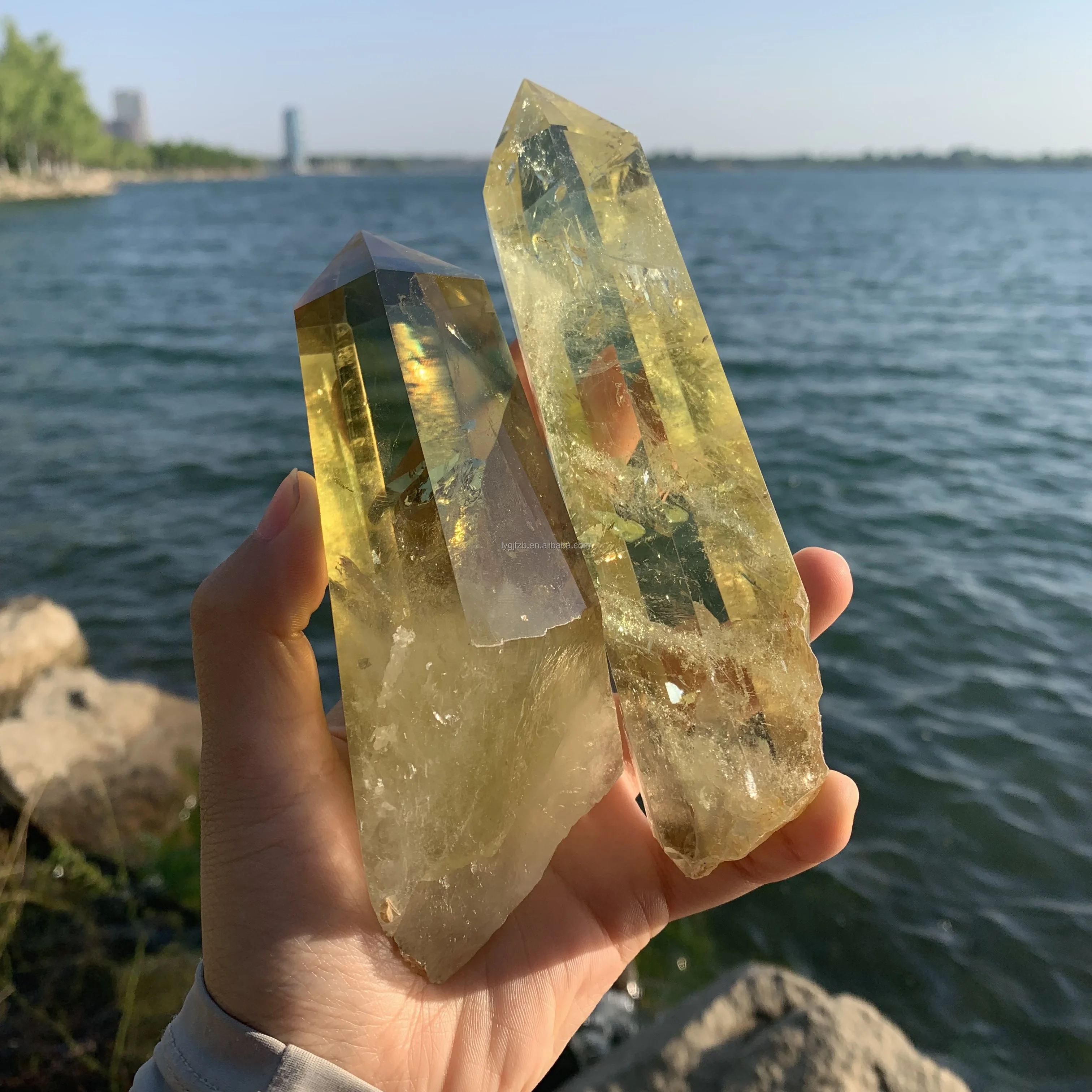 high quality natural rough citrine tower crystal point chakra crafts rough citrine wand for decor gift
high quality natural rough citrine tower crystal point chakra crafts rough citrine wand for decor gift