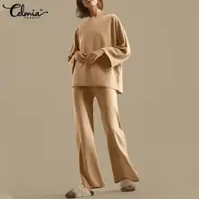 2022 Autumn Celmia Casual Knitted Pant Sets Women Vintage Long Sleeve Tunics Tops and Pants Fashion Comfortable Suits 2pcs Sets
2022 Autumn Celmia Casual Knitted Pant Sets Women Vintage Long Sleeve Tunics Tops and Pants Fashion Comfortable Suits 2pcs Sets