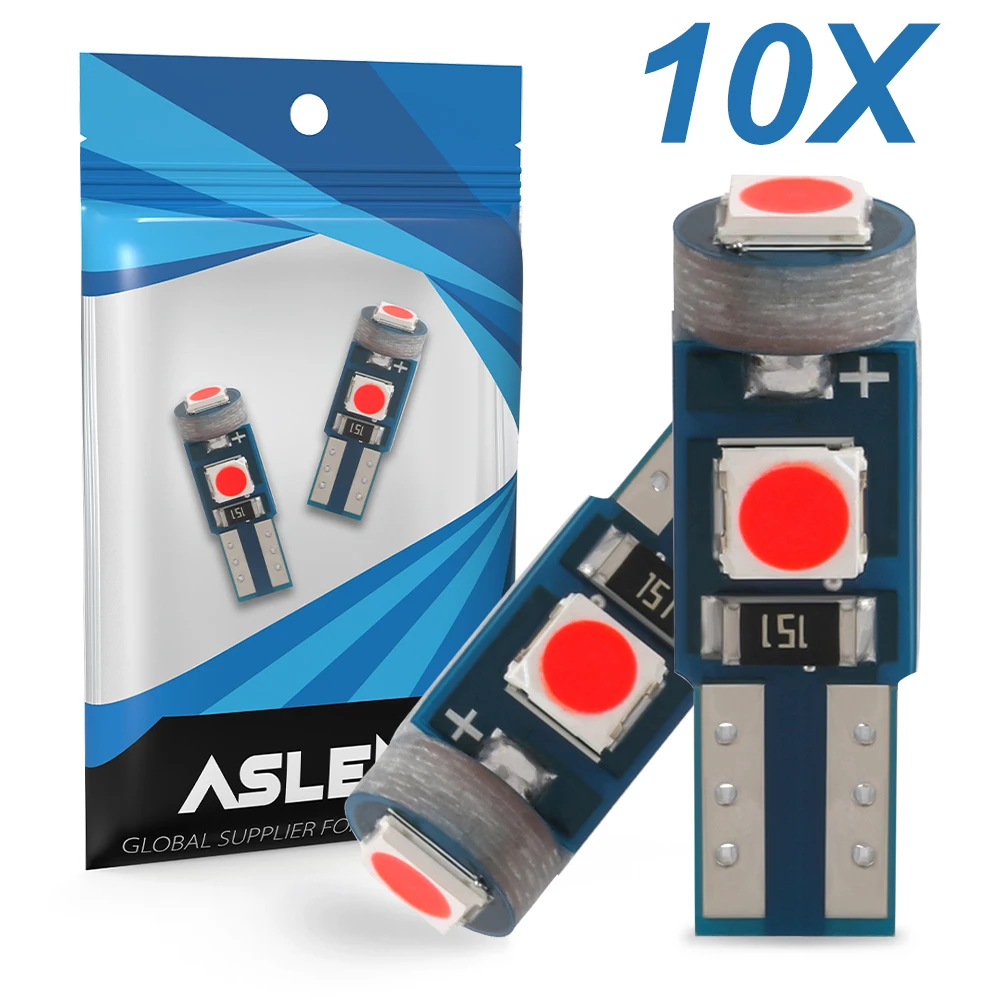 10Pcs T5 Led Bulb W3W W1.2W Led Canbus Car Interior Lights Dashboard Warming Indicator Wedge Auto Instrument Lamp 12V
10Pcs T5 Led Bulb W3W W1.2W Led Canbus Car Interior Lights Dashboard Warming Indicator Wedge Auto Instrument Lamp 12V