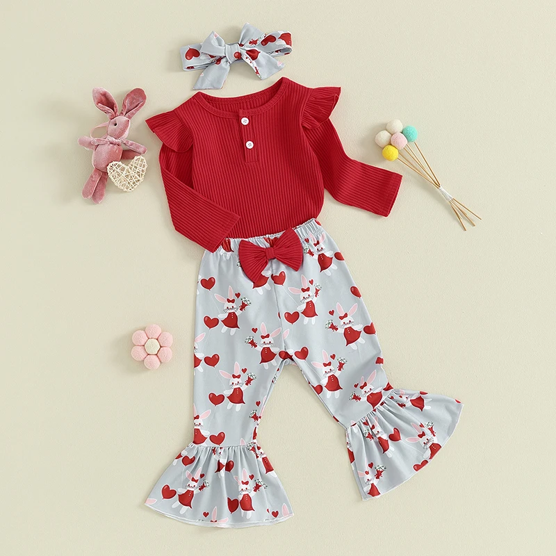 Newborn Baby Girl Valentines Day Outfit My First Valentine Romper Flared Pants Spring Outfit
Newborn Baby Girl Valentines Day Outfit My First Valentine Romper Flared Pants Spring Outfit
