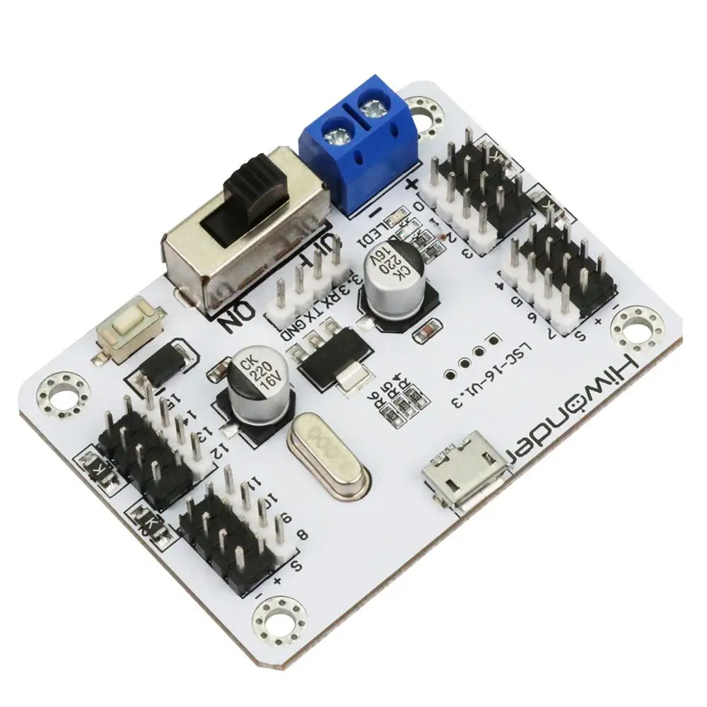 16ch 16 Channel Servo Controller with Over-current Protection for Rc Robotic Manipulator Mechanical Arm
16ch 16 Channel Servo Controller with Over-current Protection for Rc Robotic Manipulator Mechanical Arm