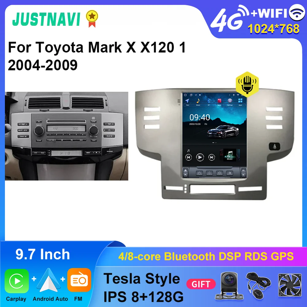 Автомобильный радиоприемник JUSTNAVI для Toyota Mark X X120 1 2004-2009 стерео мультимедийная навигация GPS Видео Аудио плеер авторадио для Carplay DSP
Автомобильный радиоприемник JUSTNAVI для Toyota Mark X X120 1 2004-2009 стерео мультимедийная навигация GPS Видео Аудио плеер авторадио для Carplay DSP