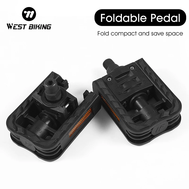 WEST BIKING Foldable Bicycle Pedal DU Bearing Mountain Road Bike Pedal Nylon Non-slip Reflective Flat Pedals Cycling Accessories
WEST BIKING Foldable Bicycle Pedal DU Bearing Mountain Road Bike Pedal Nylon Non-slip Reflective Flat Pedals Cycling Accessories