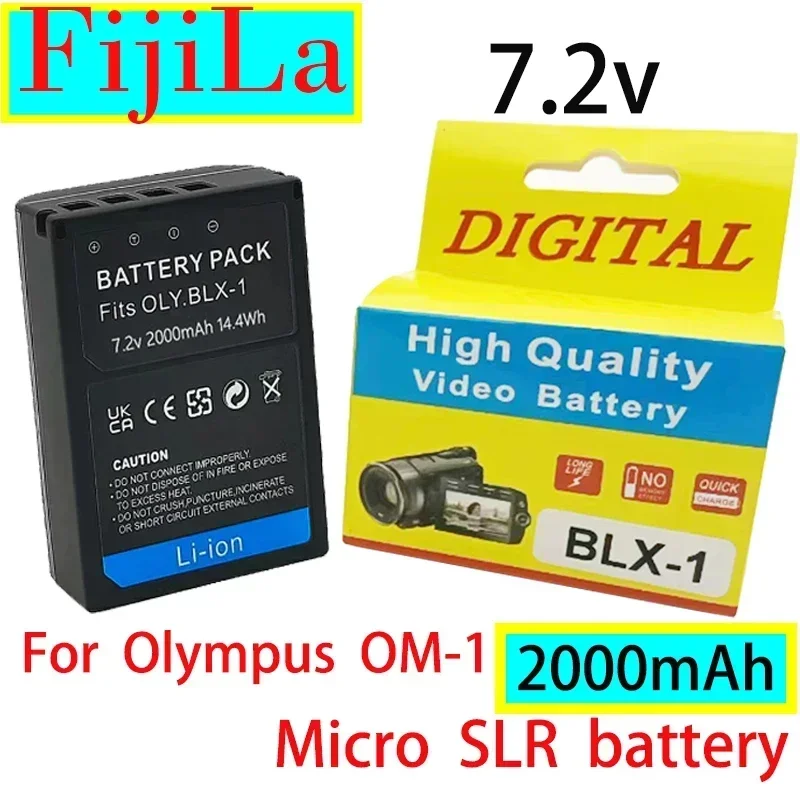 Replacement 7.2V Camera Battery for Olympus OM-1 OM1 Camera BLX-1 Camera 2000mAh Micro SLR Battery
Replacement 7.2V Camera Battery for Olympus OM-1 OM1 Camera BLX-1 Camera 2000mAh Micro SLR Battery