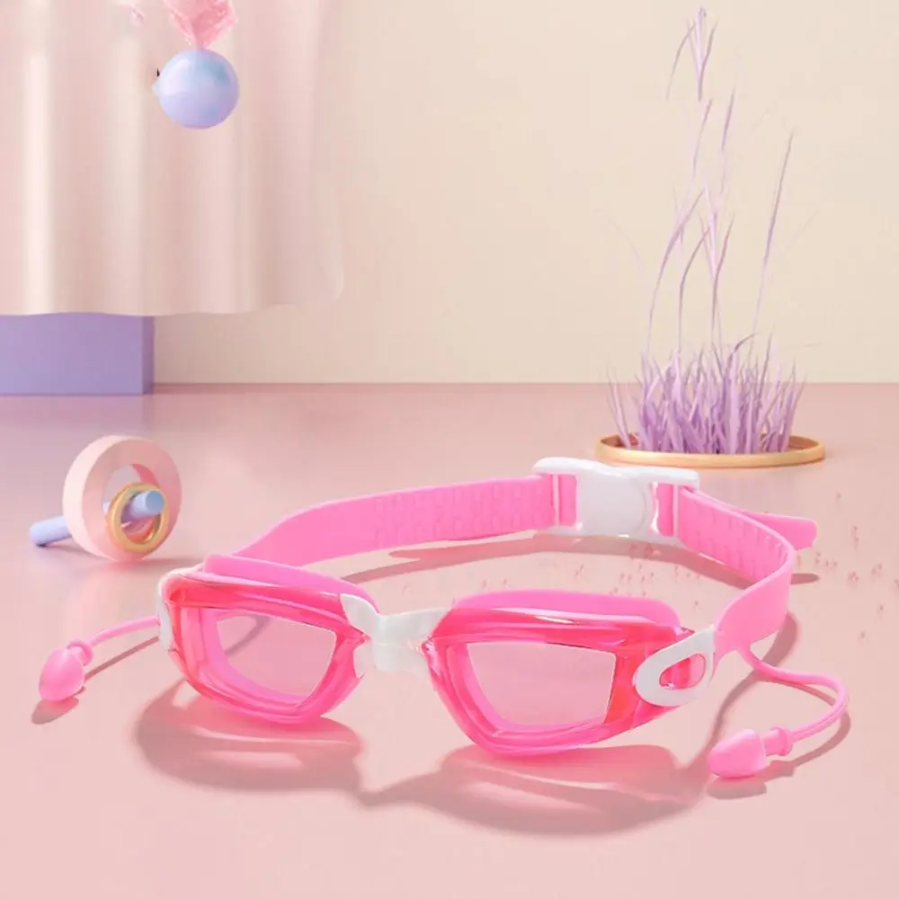 

Anti Fog Swimming Goggles Kids With Earplugs Wide View Swim Glasses Adjustable Anti-UV Diving Eyewear Swimming Water Sports
