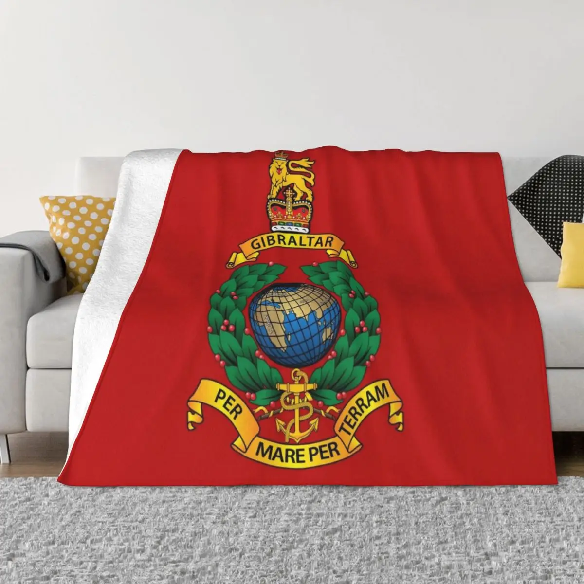 

Королевская морская пехота, плед, диван-кровать, роскошное Брендовое одеяло, одеяло для ребенка, одиночное одеяло