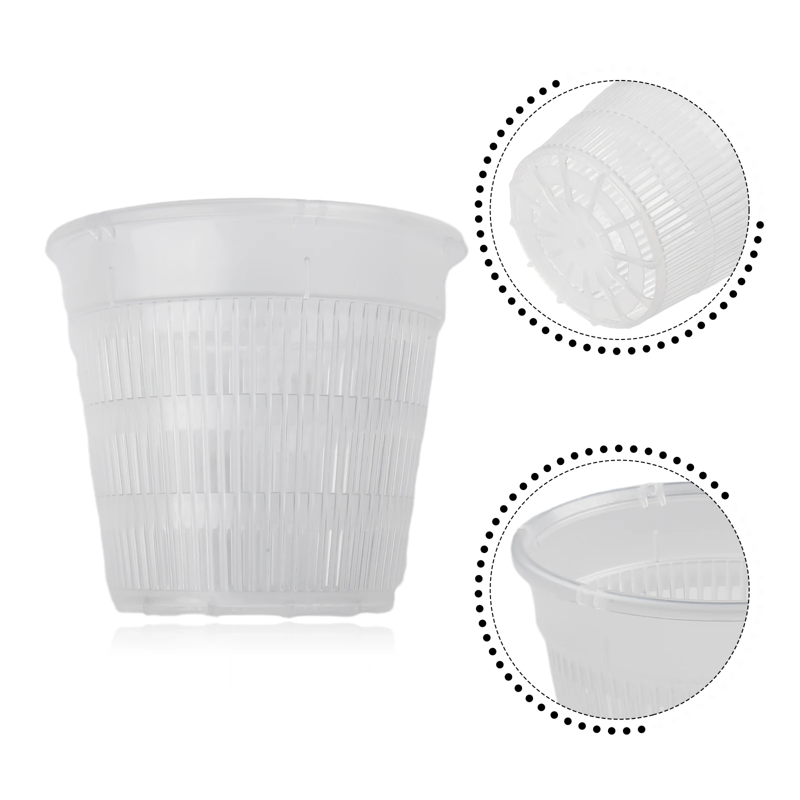 Plant Pot Flower Pot Plastic Pots Reusable Washable Orchids Plastic Clear Flower Pot Stand Kits Light-transmitting
Plant Pot Flower Pot Plastic Pots Reusable Washable Orchids Plastic Clear Flower Pot Stand Kits Light-transmitting
