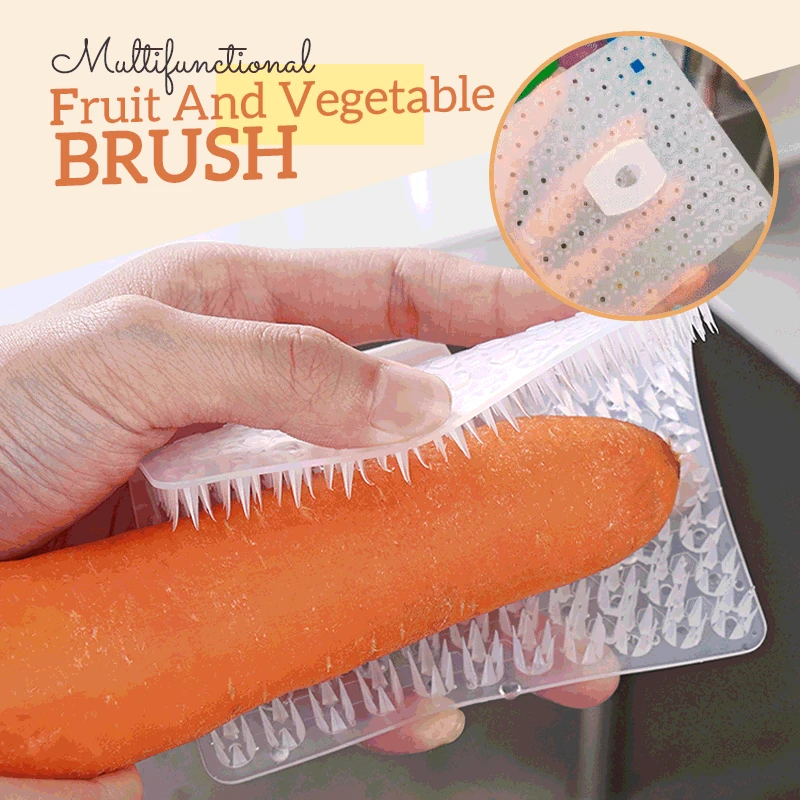 Multifunctional Fruit And Vegetable Brush food-grade silicone BrushPotato Carrot Cleaner Kitchen Fruit Cleaning Tools Accessoies
Multifunctional Fruit And Vegetable Brush food-grade silicone BrushPotato Carrot Cleaner Kitchen Fruit Cleaning Tools Accessoies