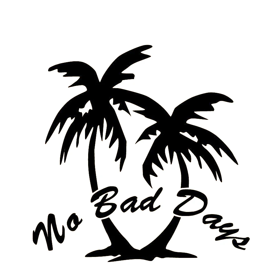 Автомобильные наклейки No Bad Days, гавайская пляжная пальма, автозапчасти, индивидуальное украшение для внедорожника, автомобильные принадлежности из полиэтилена, 18 см
Автомобильные наклейки No Bad Days, гавайская пляжная пальма, автозапчасти, индивидуальное украшение для внедорожника, автомобильные принадлежности из полиэтилена, 18 см