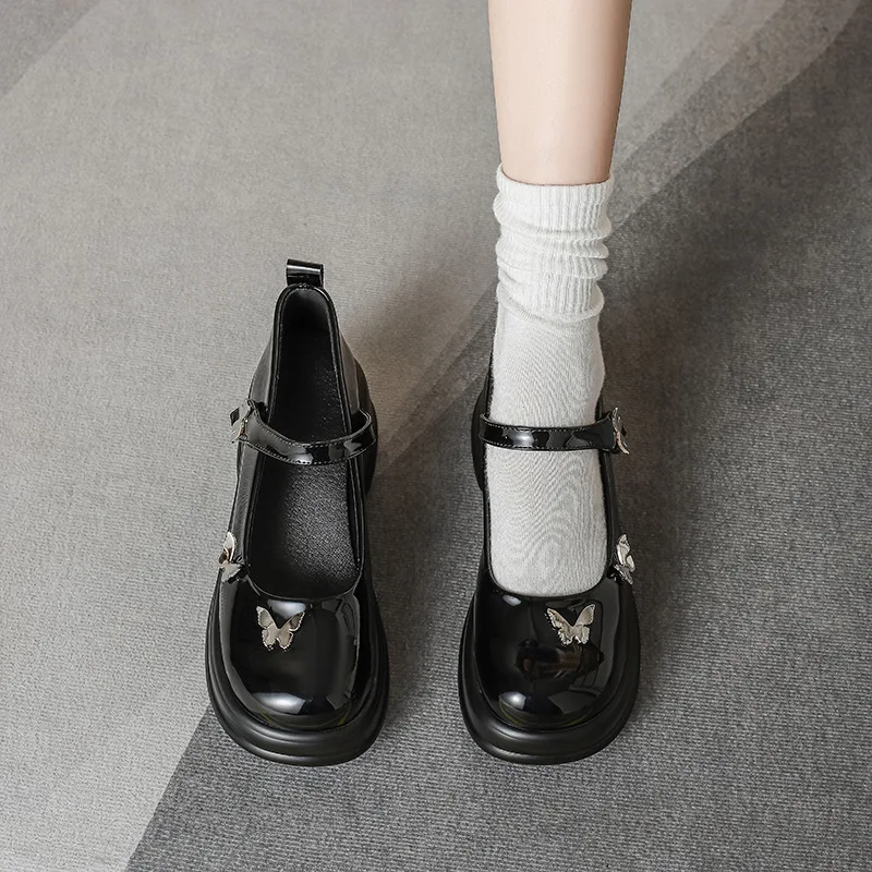 Platform Mary Jane Shoes Women 2024 New College Thick Heel Loafers Bows JK Lolita Leather Shoes Cute Round Toe Pumps Black
Platform Mary Jane Shoes Women 2024 New College Thick Heel Loafers Bows JK Lolita Leather Shoes Cute Round Toe Pumps Black