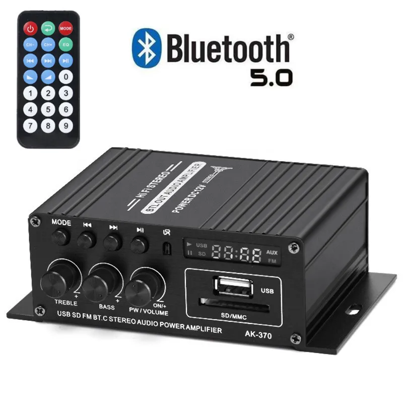 RNABAU AK370 Multi-Purpose Bluetooth Car Home 12V Wireless Playback Amplifier For Home Use
RNABAU AK370 Multi-Purpose Bluetooth Car Home 12V Wireless Playback Amplifier For Home Use