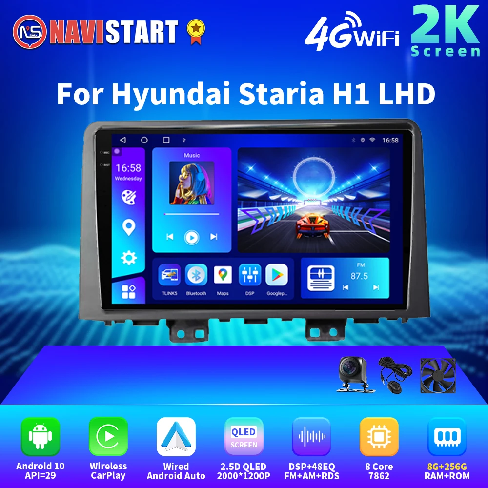 Автомагнитола NAVISTART 2K 2000*1200 на Android для Hyundai Staria H1 2021 + 2din, головное устройство, мультимедийный видеоплеер, навигация GPS
Автомагнитола NAVISTART 2K 2000*1200 на Android для Hyundai Staria H1 2021 + 2din, головное устройство, мультимедийный видеоплеер, навигация GPS