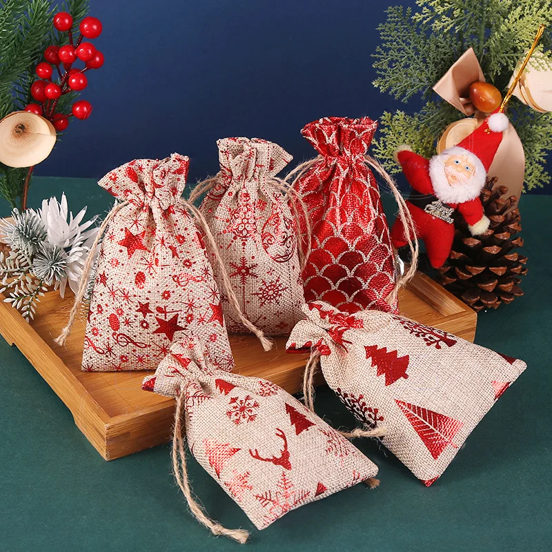 50/100pcs 10x14 13x18cm Christmas Drawstring Burlap Bags Hemp Gift Bags New Years Candy Packaging Bags Party Burlap Bags
50/100pcs 10x14 13x18cm Christmas Drawstring Burlap Bags Hemp Gift Bags New Years Candy Packaging Bags Party Burlap Bags
