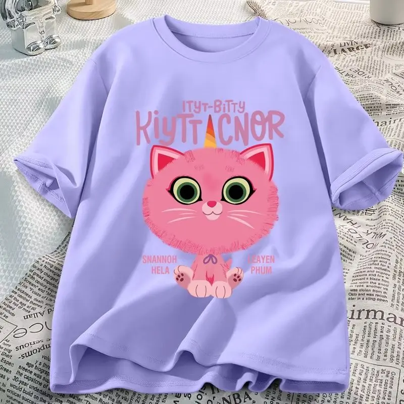 New Summer Streetwear Children's Fashion Cartoon T Shirt Girls' Top 100% Cotton Children's Short Sleeve Casual O- Neck T Shirt
New Summer Streetwear Children's Fashion Cartoon T Shirt Girls' Top 100% Cotton Children's Short Sleeve Casual O- Neck T Shirt
