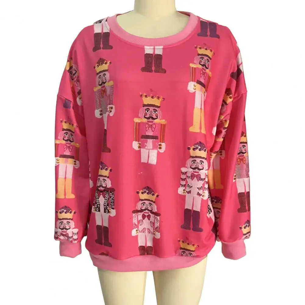 Women Sweatshirt Cartoon Print Women's Sweatshirt with O Neck Elastic Cuff Casual Mid Length Pullover for Spring Loose Fit Long
Women Sweatshirt Cartoon Print Women's Sweatshirt with O Neck Elastic Cuff Casual Mid Length Pullover for Spring Loose Fit Long
