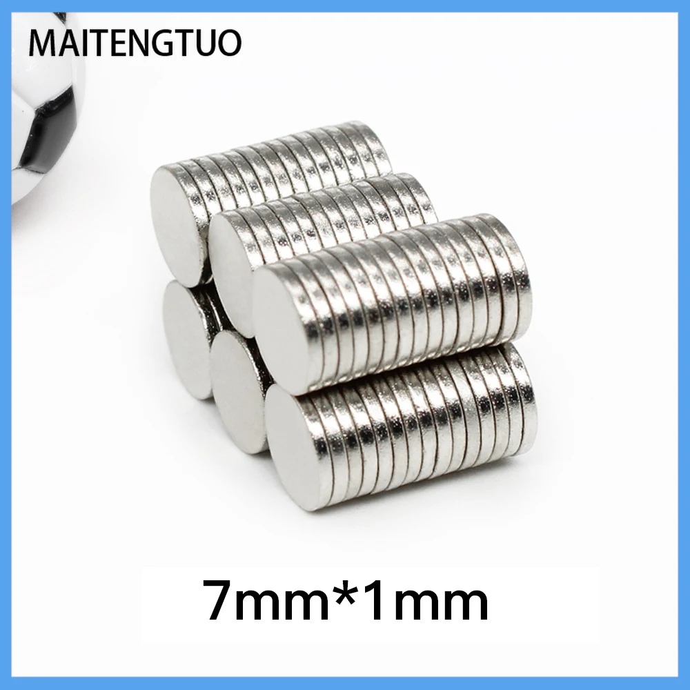 50/100/200/300/500/1000PCS 7x1 mm thin sheet N35 Neodymium Magnet Disc Powerful Magnets Round 7x1 mm Permanent Magnet 7mm*1mm
50/100/200/300/500/1000PCS 7x1 mm thin sheet N35 Neodymium Magnet Disc Powerful Magnets Round 7x1 mm Permanent Magnet 7mm*1mm