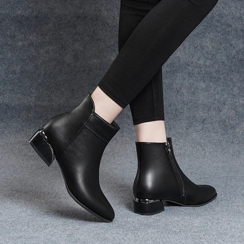 Comfortable Fashion Boots Women's 2023 Autumn and Winter New Style Pointed Short Barrel Side Zipper Nude Boots Women
Comfortable Fashion Boots Women's 2023 Autumn and Winter New Style Pointed Short Barrel Side Zipper Nude Boots Women