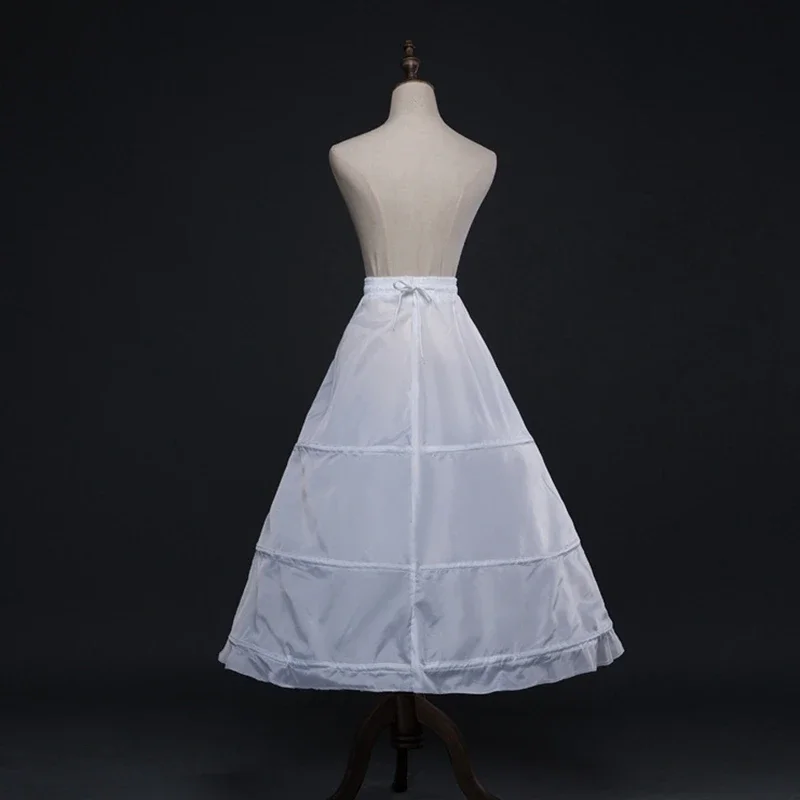 

Hot Sale White Short Petticoats 3 Hoops Boneless Petticoat Simple lolita dress Underskirts Vestidos