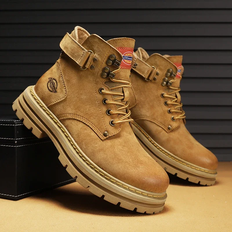 2024 igh Top Boots Men Leather Shoes Fashion Motorcycle Ankle Military for Winter Lace-Up Hombre
2024 igh Top Boots Men Leather Shoes Fashion Motorcycle Ankle Military for Winter Lace-Up Hombre