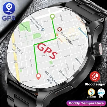 화웨이 GT4 PRO 스마트 워치 남성용 워치 4 프로 아몰레드 HD 스크린, 블루투스 통화, GPS, NFC, 심박수 혈당 스마트워치, 2024 신제품