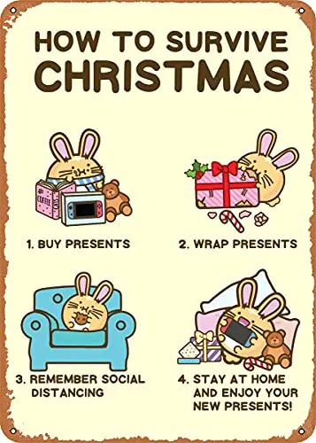 Как выжить Рождество винтажный вид металлический знак патент художественные принты Ретро подарок 8x12 дюймов
Как выжить Рождество винтажный вид металлический знак патент художественные принты Ретро подарок 8x12 дюймов